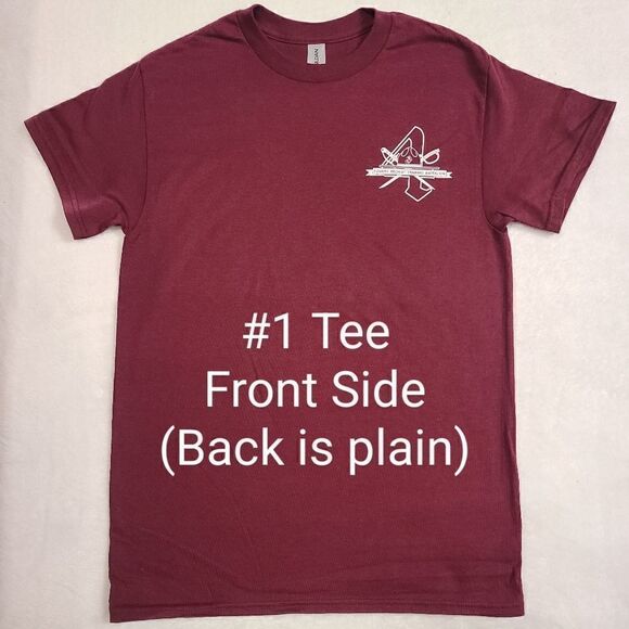 4th Battalion Left Chest Logo Burgundy Tee (#1) - Picture 2 of 3